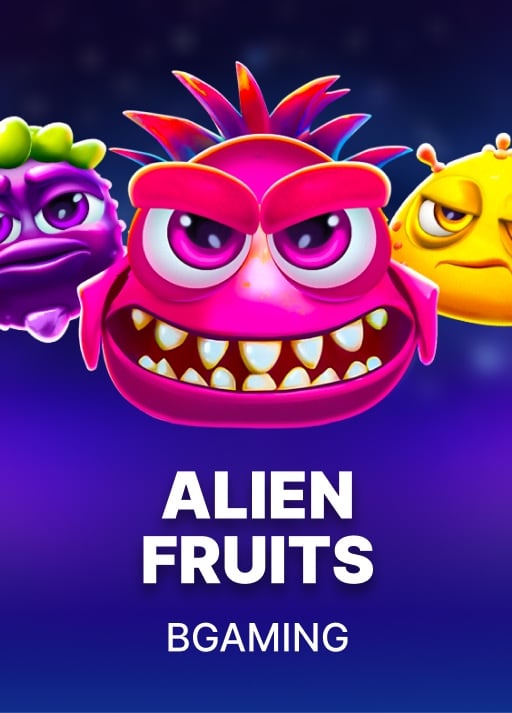 SpinBet app game interface showcasing Alien Fruits slot