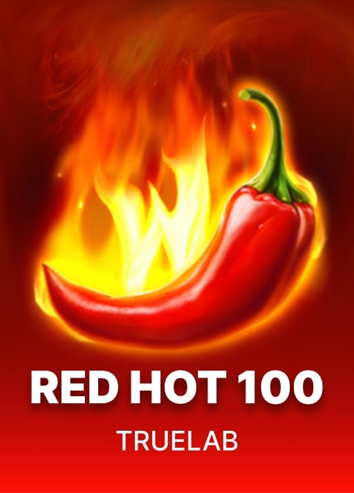 Screenshot of the Red Hot 100 slot game interface on Spinbet Casino